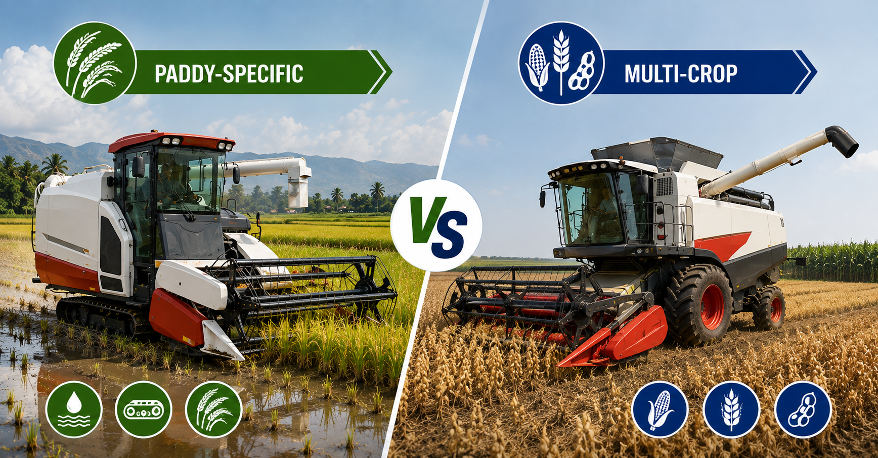 Multi-Crop Combine Combinación de cultivos múltiples