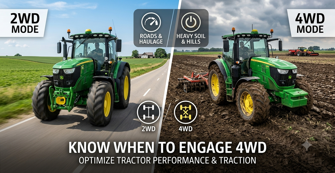 Tractor 2WD versus 4WD