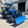 Tractor azul 4WD de 50 CV con aperos agrícolas