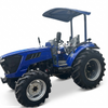 Mini tractor azul 4WD de 90 CV para agricultura y paisajismo