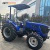 Mini tractor azul 4WD de 90 CV para agricultura y paisajismo