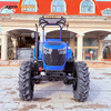 Tractor agrícola azul 4X4 de 100 CV 