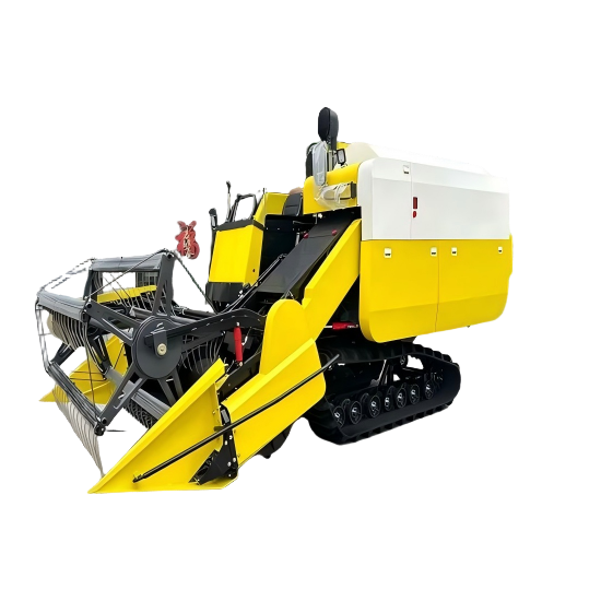 Cosechadora de arroz de 110 CV con orugas