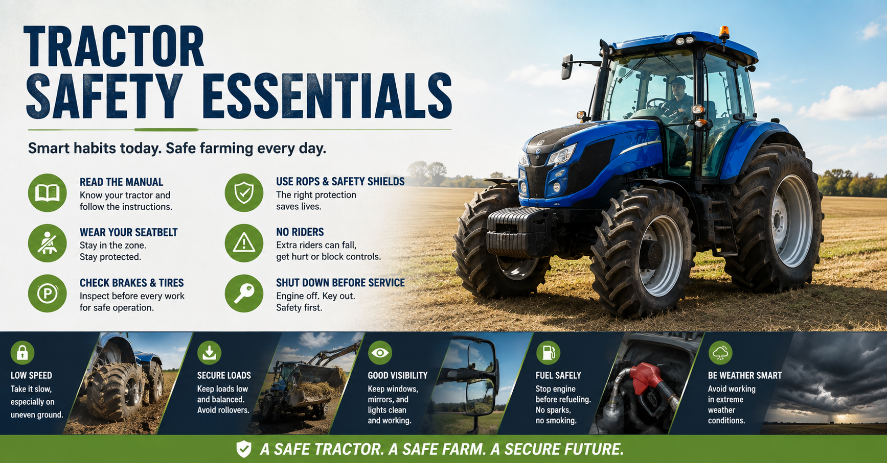 Tractor Safety Essentials Conceptos básicos de seguridad en los tractores