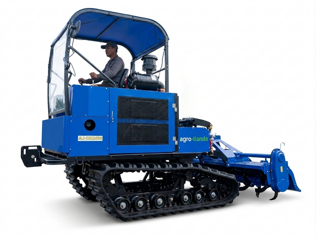 Cultivador de orugas de 100HP y 120HP Potente máquina agrícola de orugas para terrenos difíciles