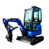Miniexcavadora con cabina cerrada