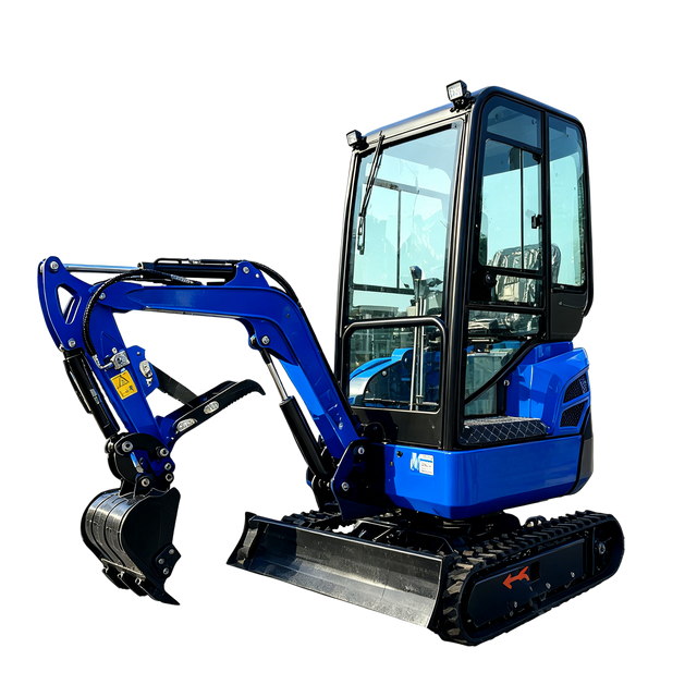 Miniexcavadora con cabina cerrada