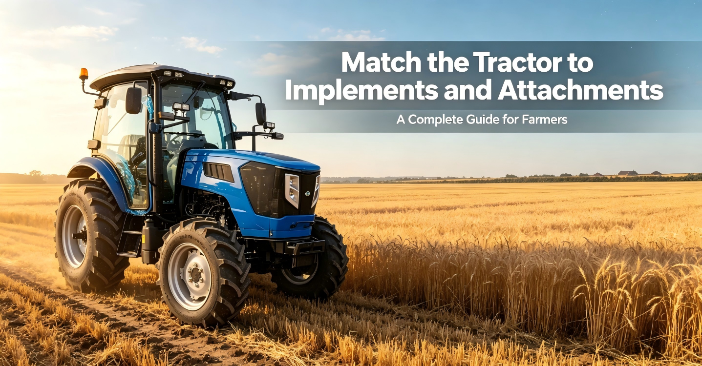 Haga coincidir el tractor con los implementos y accesorios