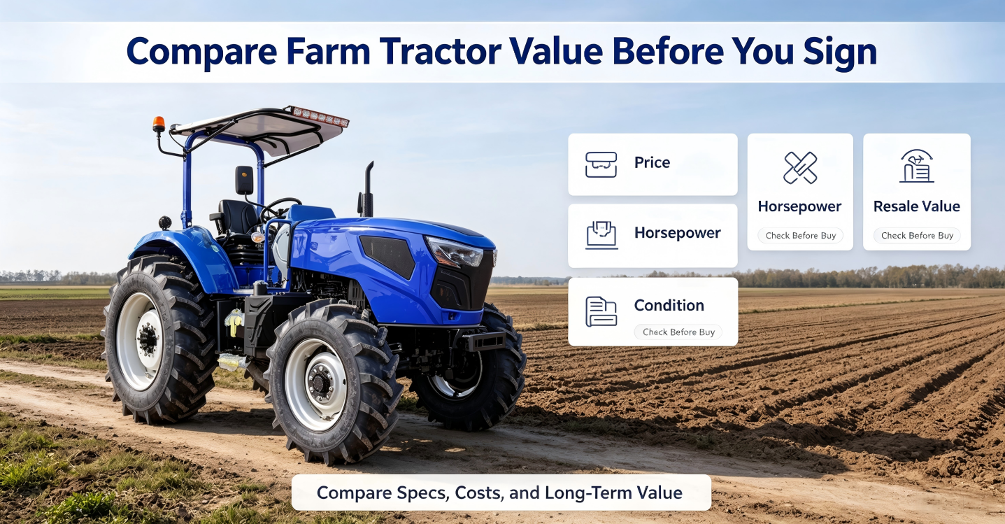 Compare el valor del tractor agr&iacute;cola antes de firmar