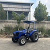 Mini tractor azul 4WD de 90 CV para agricultura y paisajismo