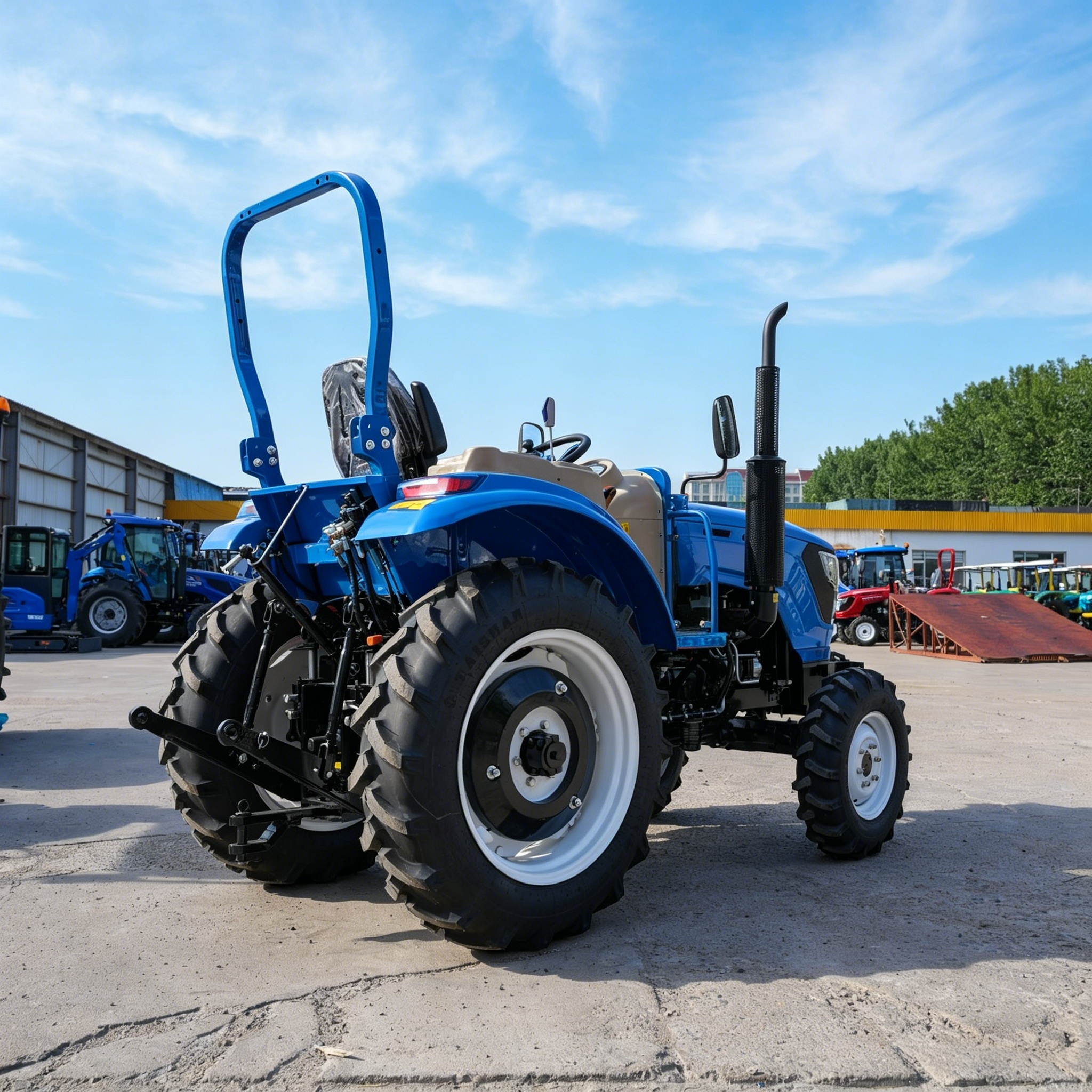 Tractor azul de 40 CV sin cabina (2)