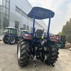 Mini tractor azul 4WD de 90 CV para agricultura y paisajismo