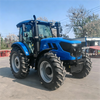 Tractor agrícola resistente azul 150HP 4WD
