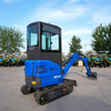 Miniexcavadora con cabina cerrada